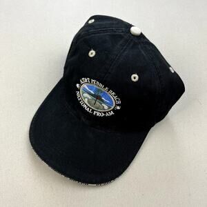 AT&T Pebble Beach Golf Hat Cap Strapback Black Links National Pro-Am PGA Tour